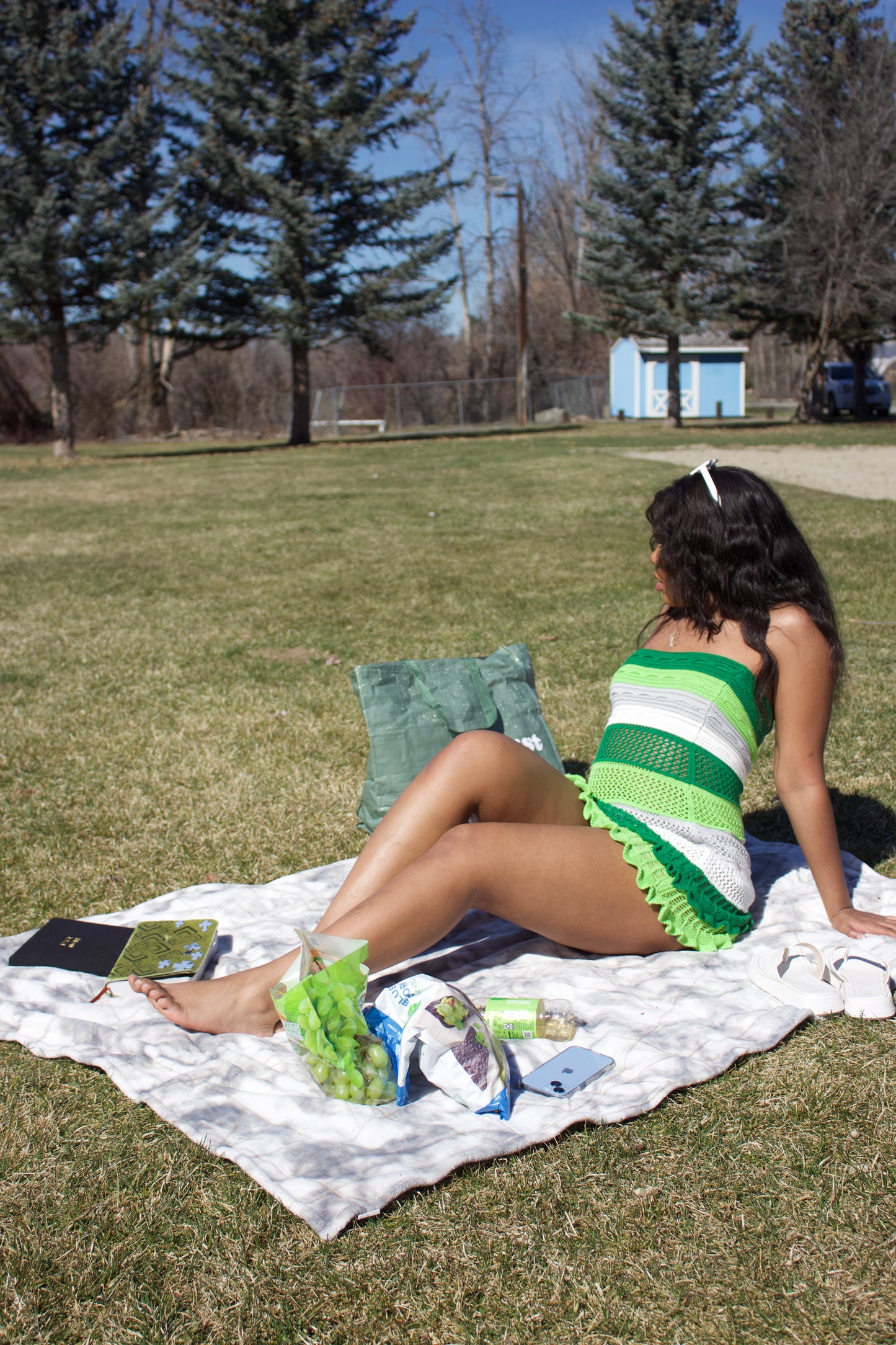 Beach Crochet Cover Up - Green